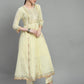 Women chikankari embroidered kurti with pant and dupatta set with mirror work