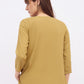 Women Olive green pintuck pleated kurti top